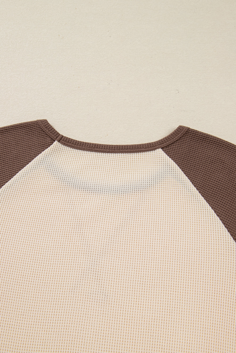 Brown Floral Print Patchwork Color Block Long Sleeve Top Dear-Lover Dropshipping